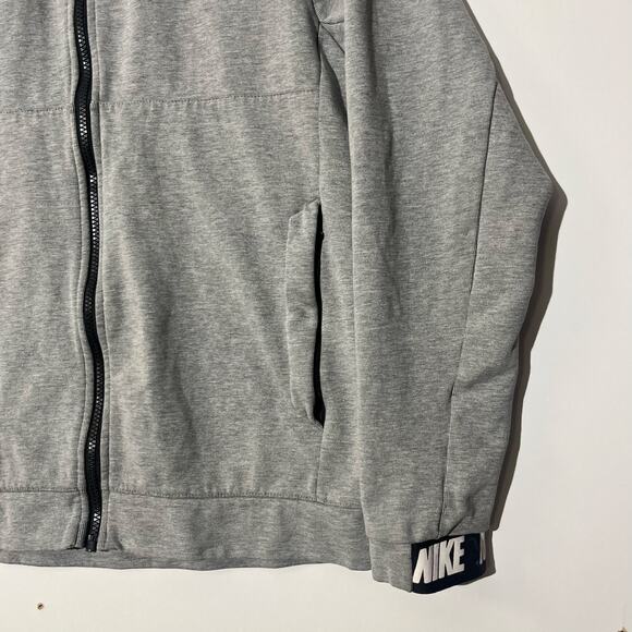 Vintage Y2K Nike Sportswear Tech Fleece Gray Zip Up Sweater Womans Size Small - Picture 4 of 8